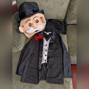 Black Suit Costume with Red Bow Tie